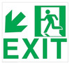 Exit  Down Left  Sign