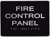FIRE Control Panel-Tactile  Sign
