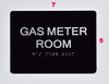 Gas Meter Room-Tactile Signage