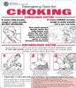 Emergency Care for Choking Poster State of Illinois HPD SIGN