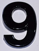 Apartment Number/Mailbox Number, Door Number. Number 9 Dob Sign