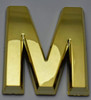 Apartment Number/Mailbox Number, Door Number. Letter M Gold
