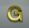 Apartment Number Sign/Mailbox Number Sign, Door Number Sign. Letter G Gold