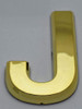 Apartment Number/Mailbox Number, Door Number. Letter J Gold Dob Sign