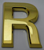 Apartment Number/Mailbox Number, Door Number. Letter R Gold