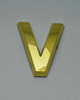 Apartment Number Sign/Mailbox Number Sign, Door Number Sign. Letter V Gold Apartment Number Sign/Mailbox Number Sign, Door Number Sign. Letter V Gold