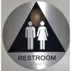 California Title 24 Geometric All Gender Restroom Sign-Tactile Signs  Paired Set
