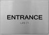 Entrance -Braille Sign with Raised Tactile Graphics and Letters