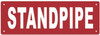 Standpipe   Fire Department Sign Standpipe   Fire Department Sign