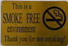 This is Smoke Free Environment