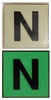 PHOTOLUMINESCENT DOOR IDENTIFICATION NUMBER N SIGNAGE HEAVY DUTY / GLOW IN THE DARK "DOOR NUMBER" SIGNAGE HEAVY DUTY