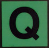 PHOTOLUMINESCENT DOOR IDENTIFICATION LETTER Q DOB SIGN HEAVY DUTY / GLOW IN THE DARK "DOOR NUMBER" DOB SIGN HEAVY DUTY PHOTOLUMINESCENT DOOR IDENTIFICATION LETTER Q DOB SIGN HEAVY DUTY / GLOW IN THE DARK "DOOR NUMBER" DOB SIGN HEAVY DUTY