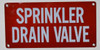 Sprinkler Drain Valve Hpd Sign