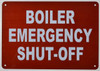 SIGN Boiler Emergency Shut Off SIGN Boiler Emergency Shut Off