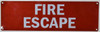 FIRE Escape-  Hpd Sign