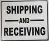 Shipping and Receiving BUILDING SIGN Shipping and Receiving BUILDING SIGN