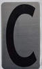 House Number Letter/Apartment Number Letter- Letter C Signage