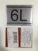 APARTMENT NUMBER DOB SIGN -6L -BRUSHED ALUMINUM APARTMENT NUMBER DOB SIGN -6L -BRUSHED ALUMINUM
