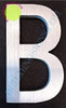 Aluminum Letter B BUILDING SIGN