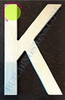 Aluminum Letter K DOB SIGN Aluminum Letter K DOB SIGN