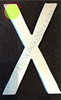 Aluminum Letter X HPD SIGN