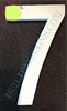 Aluminum Number 7 Sign Aluminum Number 7 Sign