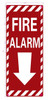 FIRE Alarm Arrow Down DOB SIGN