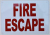 FIRE Escape   Signage FIRE Escape   Signage