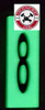 PHOTOLUMINESCENT DOOR NUMBER 8 DOB SIGN  HEAVY DUTY / GLOW IN THE DARK "DOOR NUMBER" DOB SIGN HEAVY DUTY PHOTOLUMINESCENT DOOR NUMBER 8 DOB SIGN  HEAVY DUTY / GLOW IN THE DARK "DOOR NUMBER" DOB SIGN HEAVY DUTY