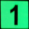 Glow in dark Number 1 HPD SIGN The Liberty Line