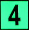Glow in dark Number 4 HPD SIGN The Liberty Line Glow in dark Number 4 HPD SIGN The Liberty Line