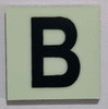 Glow in dark Number B sign The Liberty Line Glow in dark Number B sign The Liberty Line