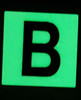 Glow in dark Number B SIGNAGE The Liberty Line Glow in dark Number B SIGNAGE The Liberty Line