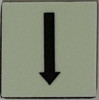 PHOTOLUMINESCENT DOWN ARROW SIGN The Liberty Line PHOTOLUMINESCENT DOWN ARROW SIGN The Liberty Line