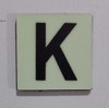 Glow in dark Number K sign The Liberty Line Glow in dark Number K sign The Liberty Line