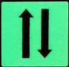PHOTOLUMINESCENT 1 UP 1 DOWN ARROWS SIGNAGE The Liberty Line PHOTOLUMINESCENT 1 UP 1 DOWN ARROWS SIGNAGE The Liberty Line