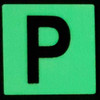 Glow in dark Number P SIGNAGE The Liberty Line Glow in dark Number P SIGNAGE The Liberty Line