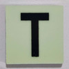 Glow in dark Number T HPD SIGN The Liberty Line Glow in dark Number T HPD SIGN The Liberty Line