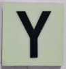 Glow in dark Number Y sign The Liberty Line Glow in dark Number Y sign The Liberty Line