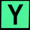 Glow in dark Number Y SIGNAGE The Liberty Line Glow in dark Number Y SIGNAGE The Liberty Line