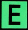 PHOTOLUMINESCENT DOOR NUMBER E HPD SIGN