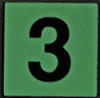 PHOTOLUMINESCENT DOOR NUMBER 3 HPD SIGN PHOTOLUMINESCENT DOOR NUMBER 3 HPD SIGN