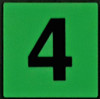 PHOTOLUMINESCENT DOOR NUMBER 4 HPD SIGN PHOTOLUMINESCENT DOOR NUMBER 4 HPD SIGN