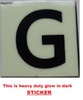 PHOTOLUMINESCENT DOOR NUMBER G SIGNAGE PHOTOLUMINESCENT DOOR NUMBER G SIGNAGE
