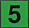 PHOTOLUMINESCENT DOOR NUMBER 5 HPD SIGN PHOTOLUMINESCENT DOOR NUMBER 5 HPD SIGN
