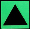 GLOW IN DARK TRIANGLE EMERGENCY MARKING HPD SIGN