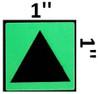 GLOW IN DARK TRIANGLE EMERGENCY MARKING DOB SIGN
