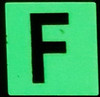 PHOTOLUMINESCENT DOOR NUMBER F HPD SIGN