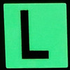 PHOTOLUMINESCENT DOOR NUMBER L SIGNAGE PHOTOLUMINESCENT DOOR NUMBER L SIGNAGE