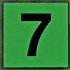 PHOTOLUMINESCENT DOOR NUMBER 7 HPD SIGN